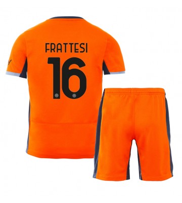 Inter Milan Davide Frattesi #16 Tredje trøje Børn 2023-24 Kort ærmer (+ korte bukser)